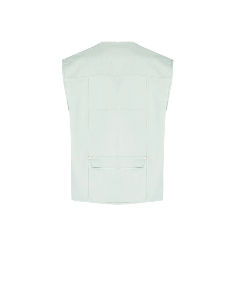 Pcfg Women's Men's Free Heaven Linen-Blend Pocket Vest