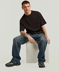 G-Star Raw Men's Badge Boxy Crewneck Graphic T-Shirt