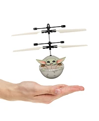 World Tech Toys Star Wars the Mandalorian Baby Yoda "The Child" Sculpted Head Ufo Helicopter