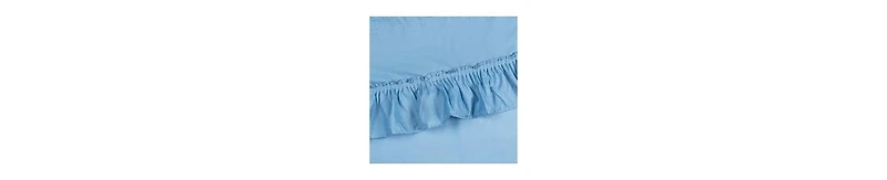 Ellis Stacey 1.5" Rod Pocket High Quality Fabric Solid Color Window Ruffled Swag 60"x38" Slate
