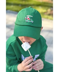 Bits & Bows Boys Little/Big Santa Golf Cart Baseball Hat