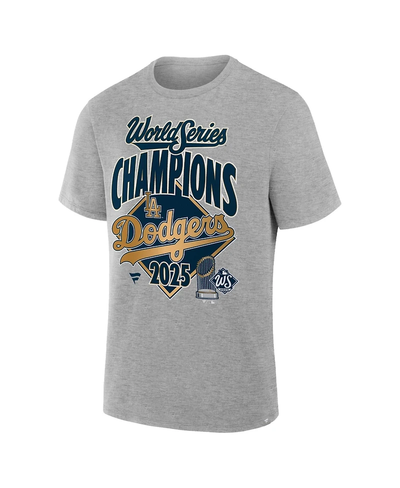 Fanatics Men's Steel Los Angeles Dodgers 2025 World Series Champions Locker Room Replica T-Shirt