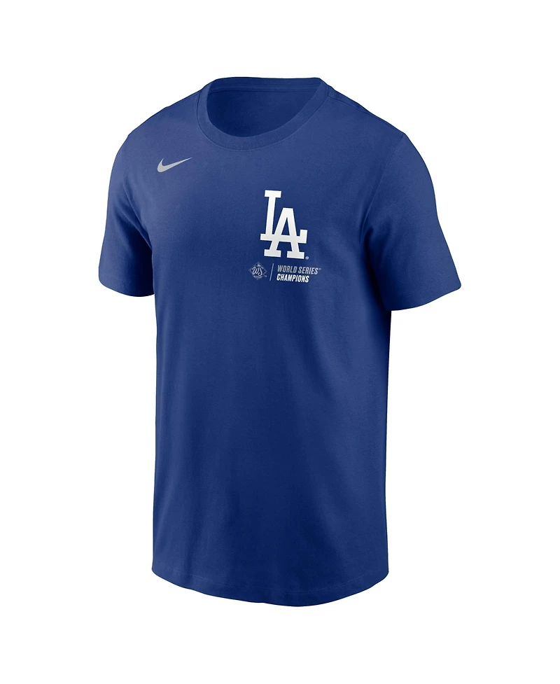 Nike Men's Royal Los Angeles Dodgers 2025 World Series Champions Roster T-Shirt