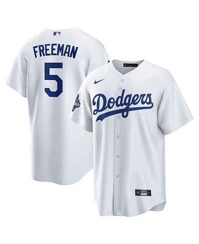 Nike Men's Freddie Freeman White Los Angeles Dodgers 2025 World Series Champions Home Replica Player Jersey