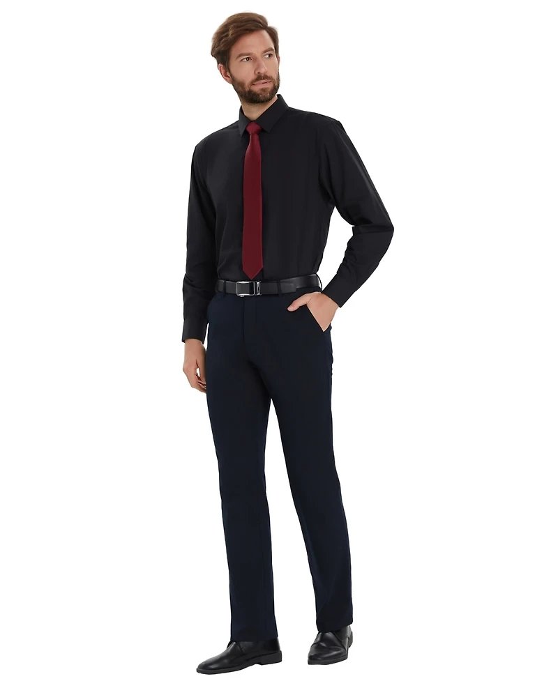 Alfani Men's Promo Solid Regular-Fit Spread Collar Dress Shirt, Macy's Exclusive