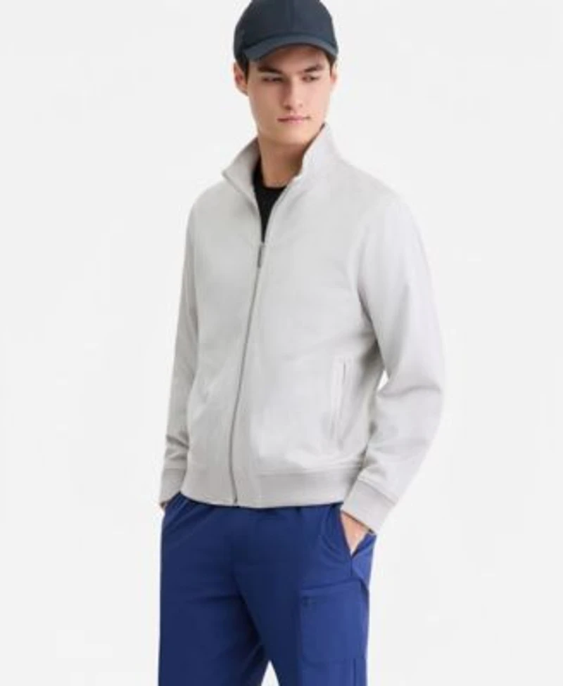 Alfani Mens Faux Suede Bomber Jacket Performance T Shirt Joggers Macys Exclusive