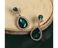 Sohi Women's Stone Drop Earrings