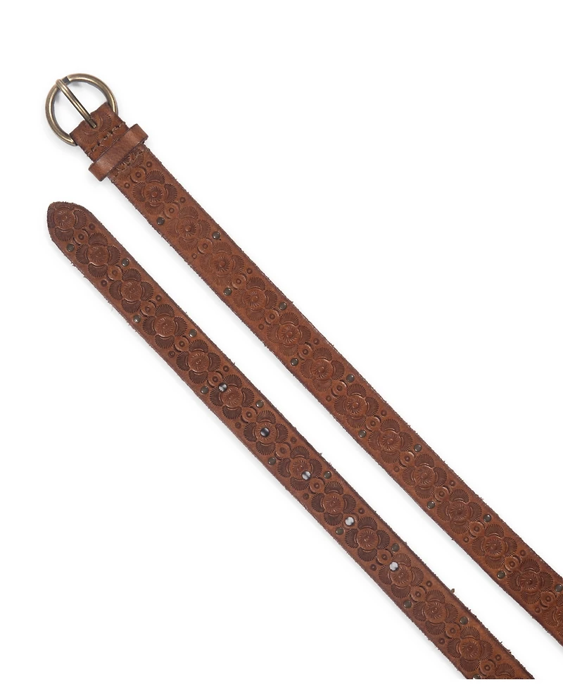 Frye Women's 20MM Tooling Stud Belt