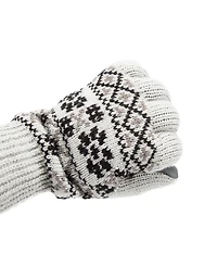 Isotoner Women's Nordic Fair Isle Knit Touchscreen Gloves