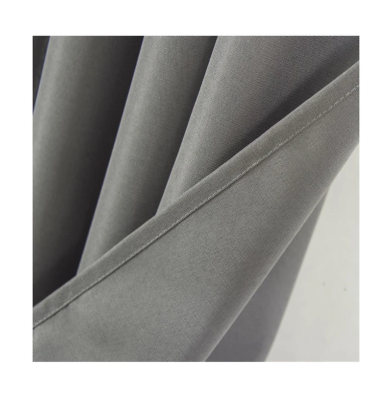 Olivia Gray Gilbert Solid Single Grommet Curtain Panel Pair - 54x84