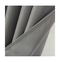 Olivia Gray Gilbert Solid Single Grommet Curtain Panel Pair - 54x84