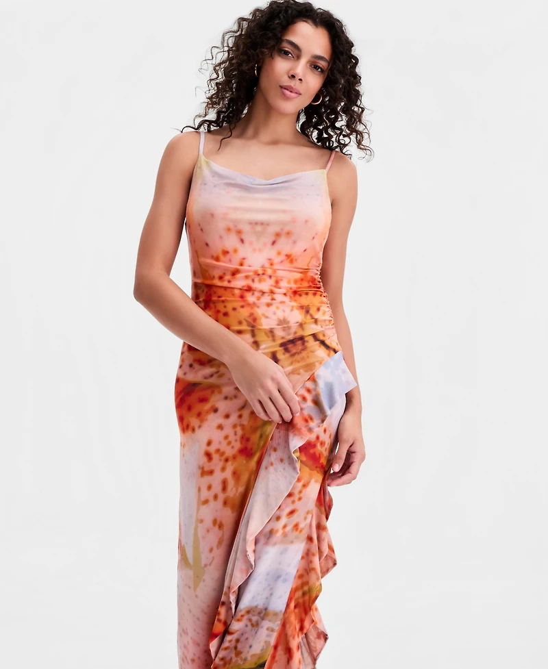 Bar Iii Women's Ruffled Sleeveless Dress, Macy's Exclusive