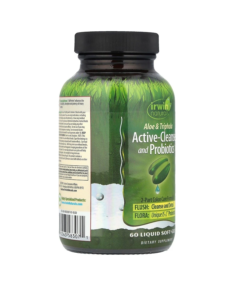 Irwin Naturals Aloe & Triphala Active-Cleanse and Probiotics