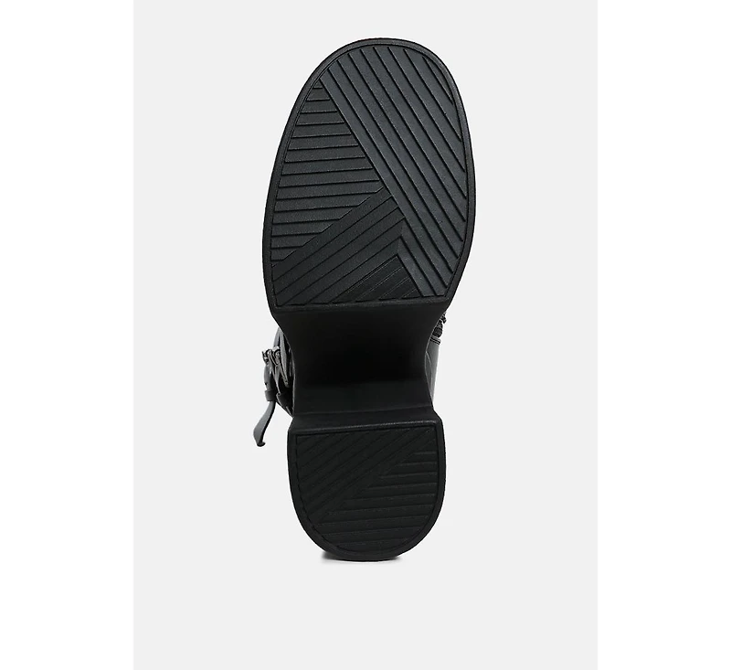 Syrah Chunky Biker Boots