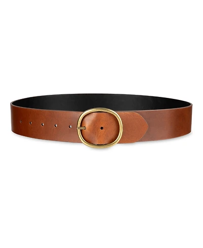 Cole Haan Women's Two-in-One Center Bar Reversible Leather Belt
