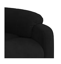 vidaXL Massage Recliner Chair Black Velvet