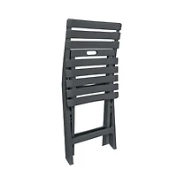 vidaXL 3 Piece Folding Bistro Set Plastic Anthracite