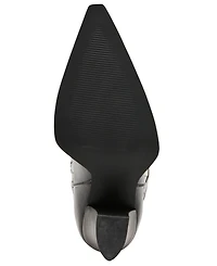 Steve Madden Women's Kaz Knee-High High-Heel Western Cowboy Boots