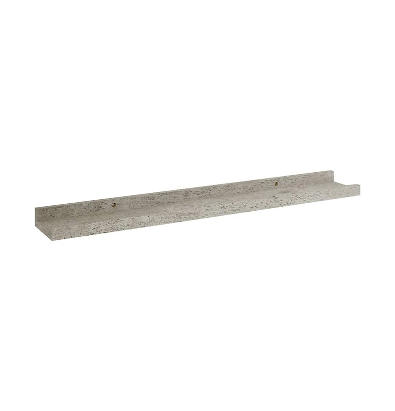 vidaXL Wall Shelves 2 pcs Concrete Gray 23.6"x3.5"x1.2"