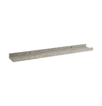 vidaXL Wall Shelves 2 pcs Concrete Gray 23.6"x3.5"x1.2"