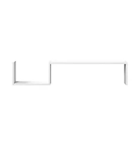 vidaXL Wall Shelves 2 pcs White 39.4"x5.9"x7.9" Engineered Wood