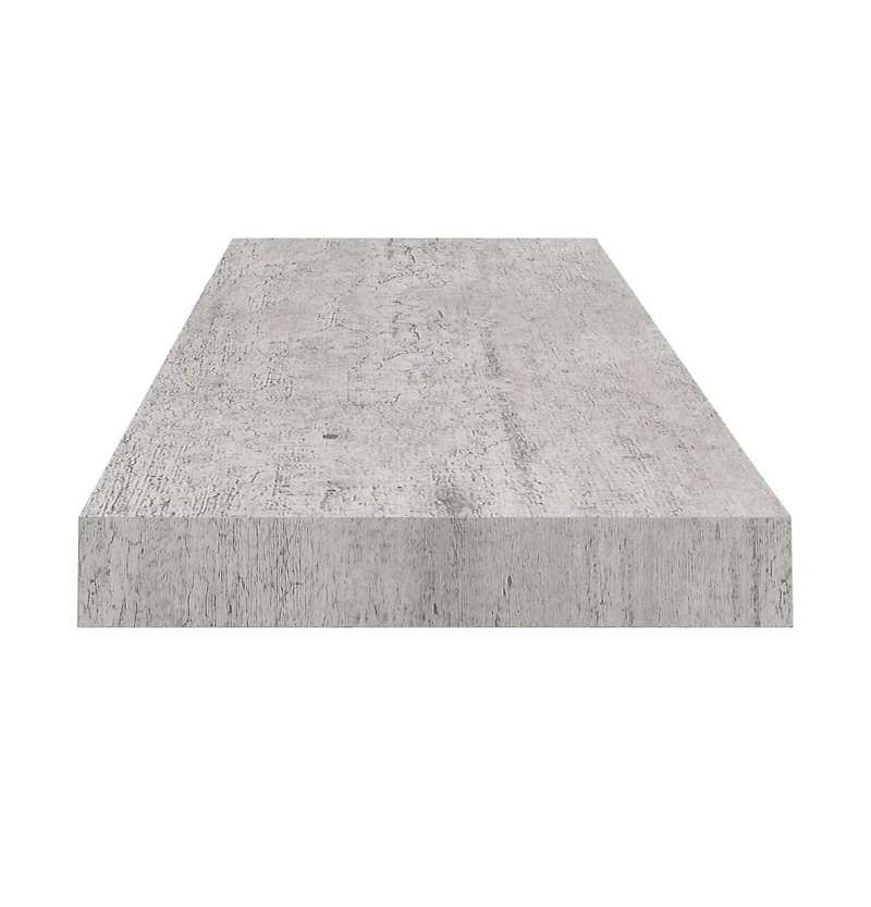 vidaXL Floating Wall Shelf Concrete Gray 31.5"x9.3"x1.5" Mdf