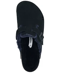 Birkenstock Men's Boston Shearling Suede Leather Clogs from Finish Line