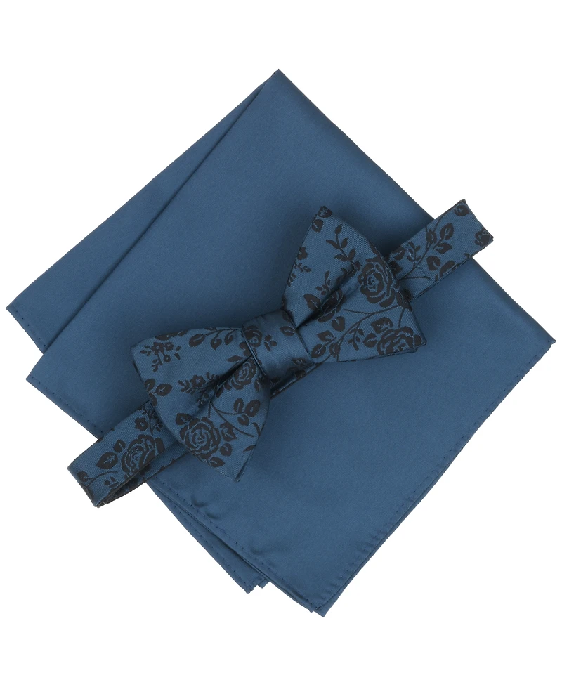 Bar Iii Men's Clark Floral Bow Tie and Pocket Square, 2-Piece Set, Macy's Exclusive