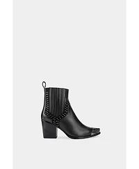 Dante Women's Exclusive Leather Ankle Boots Firehouse With Metal Tip