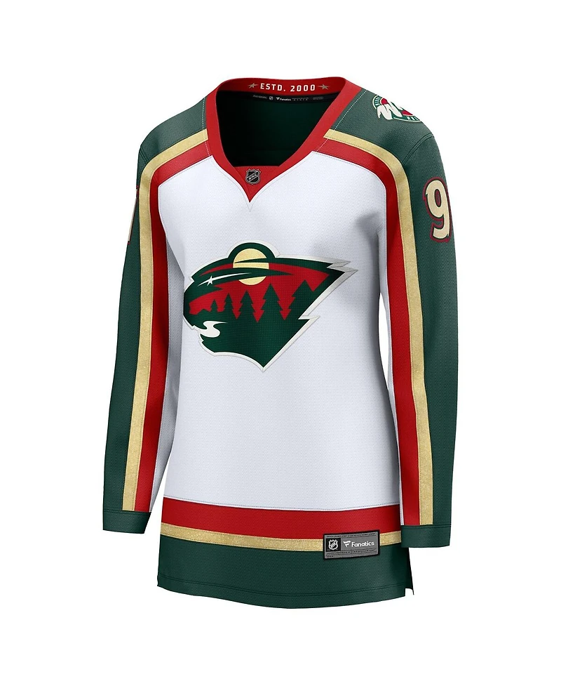 Fanatics Women's Kirill Kaprizov White Minnesota Wild 25th Anniversary Breakaway Player Jersey
