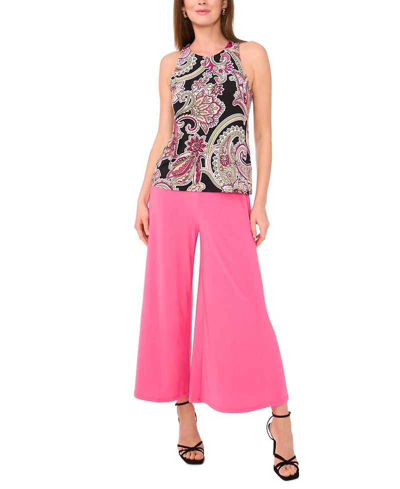 Vince Camuto Women's Round Neck Sleeveless Tank Top