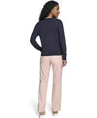 Tommy Hilfiger Women's V-Neck Long-Sleeve Cardigan Set