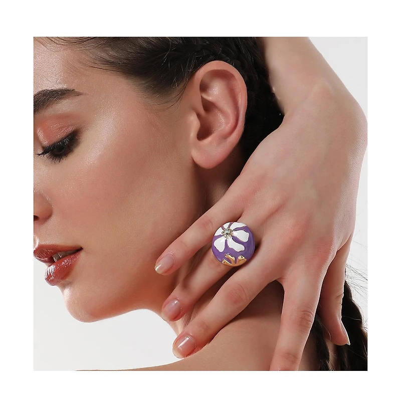 Sohi Women's The Hana Statement Ring