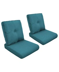 Gymojoy 22 in. x 25 4-Piece CushionGuard Deep Seating Outdoor Lounge Chair Replacement Cushions