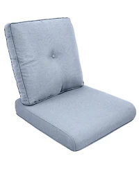 Gymojoy ArcLine 22 in. x 24 2-Piece CushionGuard Outdoor Lounge Chair Deep Seat Replacement Cushion Set