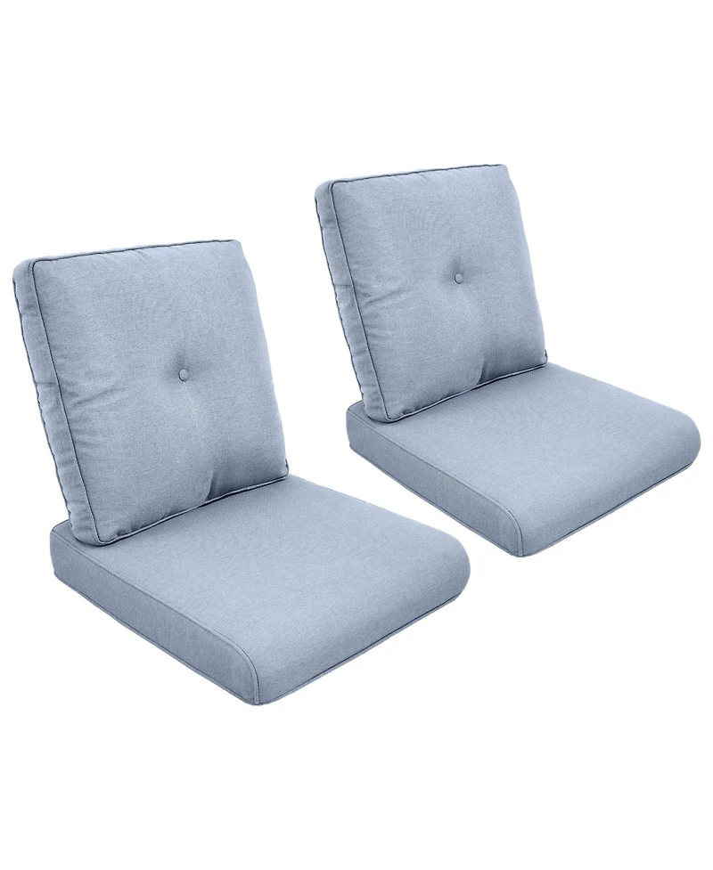 Gymojoy 22 in. x 25 4-Piece CushionGuard Deep Seating Outdoor Lounge Chair Replacement Cushions