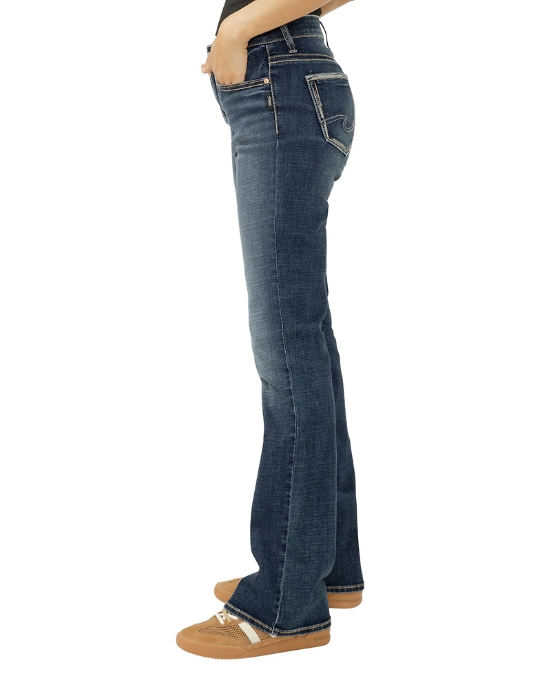 Silver Jeans Co. Women's Elyse Mid Rise Comfort Fit Bootcut