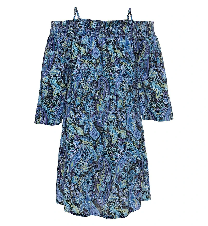Lascana Women's Off The Shoulder Patterned Dress