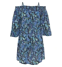 Lascana Women's Off The Shoulder Patterned Dress