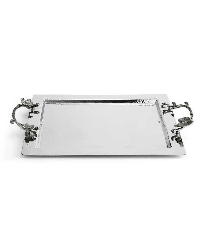 Michael Aram Black Orchid Handled Serving Tray