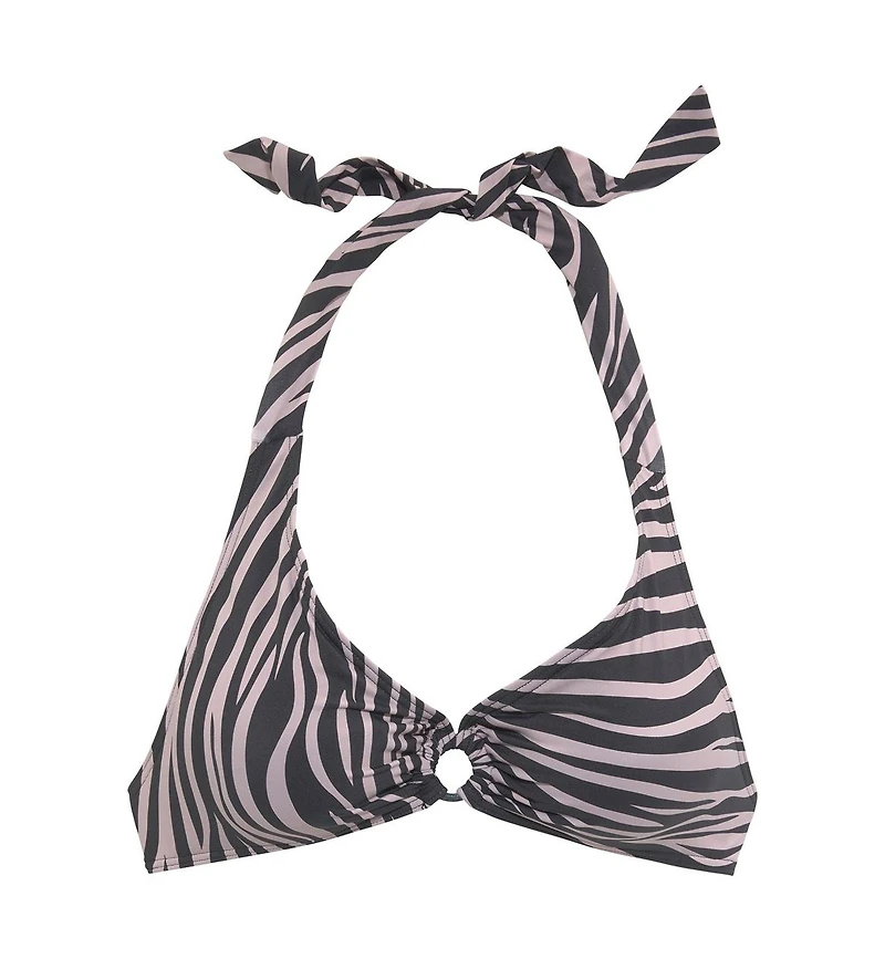 Lascana Women's Animal Print Triangle Bikini Swimsuit Top Bra Sizing