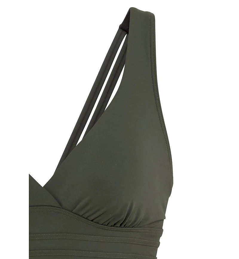 Lascana Women's Strappy Tummy Control One Piece Swimsuit