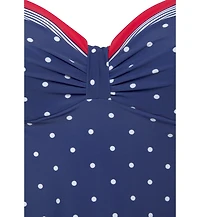 Lascana Women's Striped Polka Dot Tankini Swimsuit Top