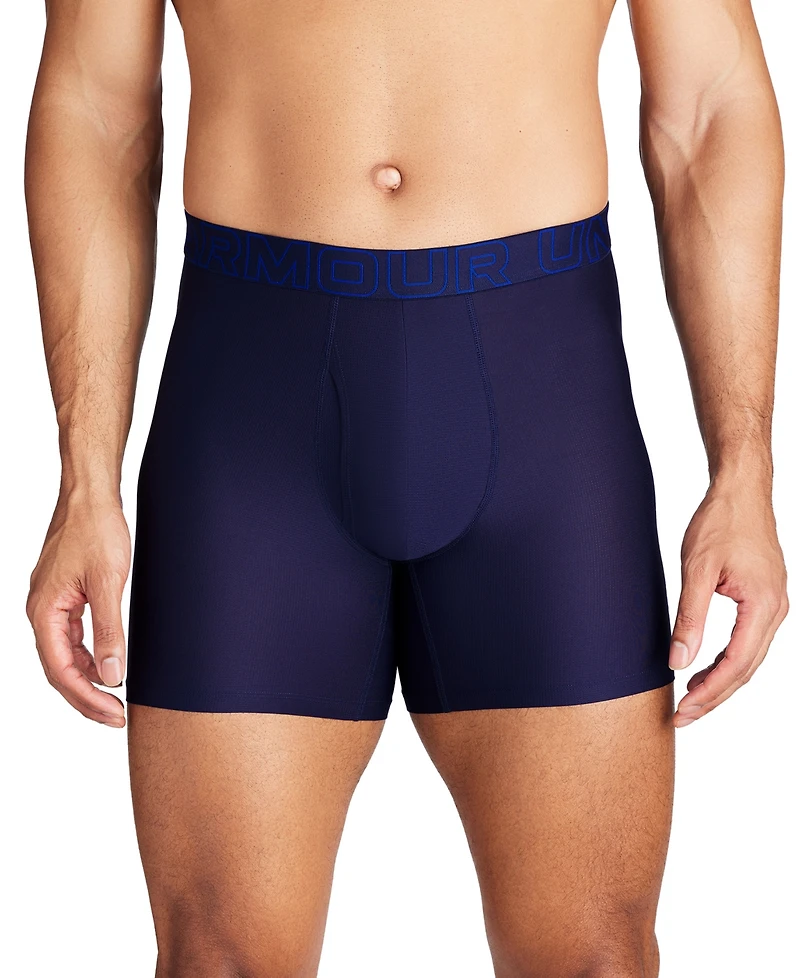Under Armour Men's 3-Pack Performance Tech Mesh 6" Boxer Briefs
