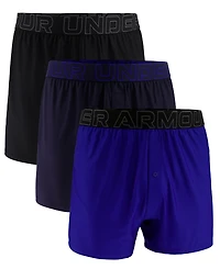 Under Armour Men's 3-Pk. Solid Performance Tech Mesh 6" Boxers
