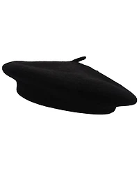 Lauren Ralph Women's Classic Wool Beret Hat with Script Logo