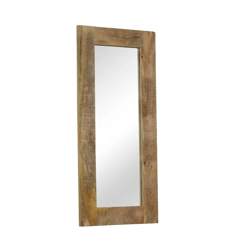 vidaXL Mirror Solid Mango Wood 19.7"x43.3"