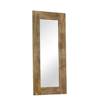 vidaXL Mirror Solid Mango Wood 19.7"x43.3"