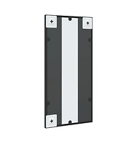 vidaXL Wall Mirror Black 11.8"x23.6" Rectangle Iron