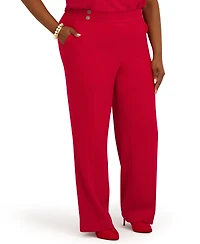 Kasper Women's Mid-Rise Pull-On Extend Tab Trousers